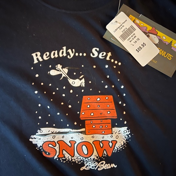 L.L. Bean Pajamas Ll Bean Peanuts Pajama Set Kids Poshmark